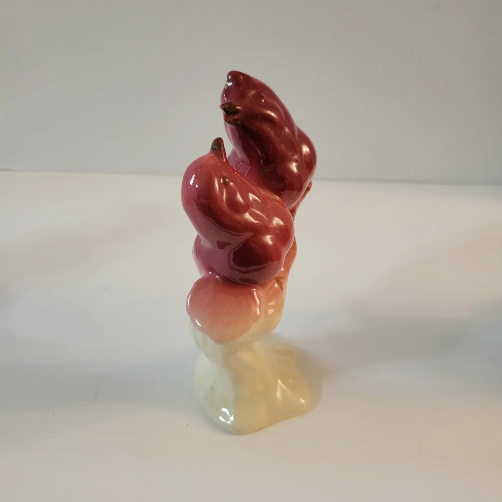 Vintage Birds on Branch Figurine Pottery